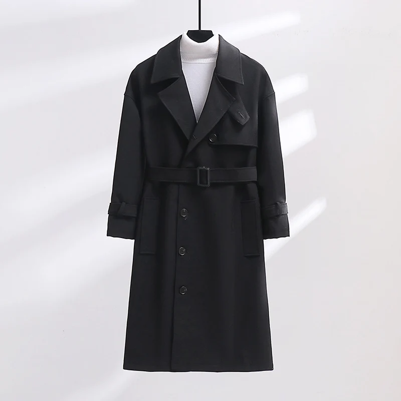 Damen Longline-Mantel mit Knebelverschluss und Raglanärmeln Nord Taschen