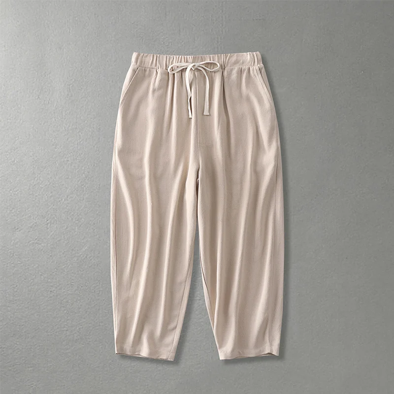 Damen Locker geschnittene Freizeit-Hose mit elastischem Bund und Tunnelzug Nord Taschen