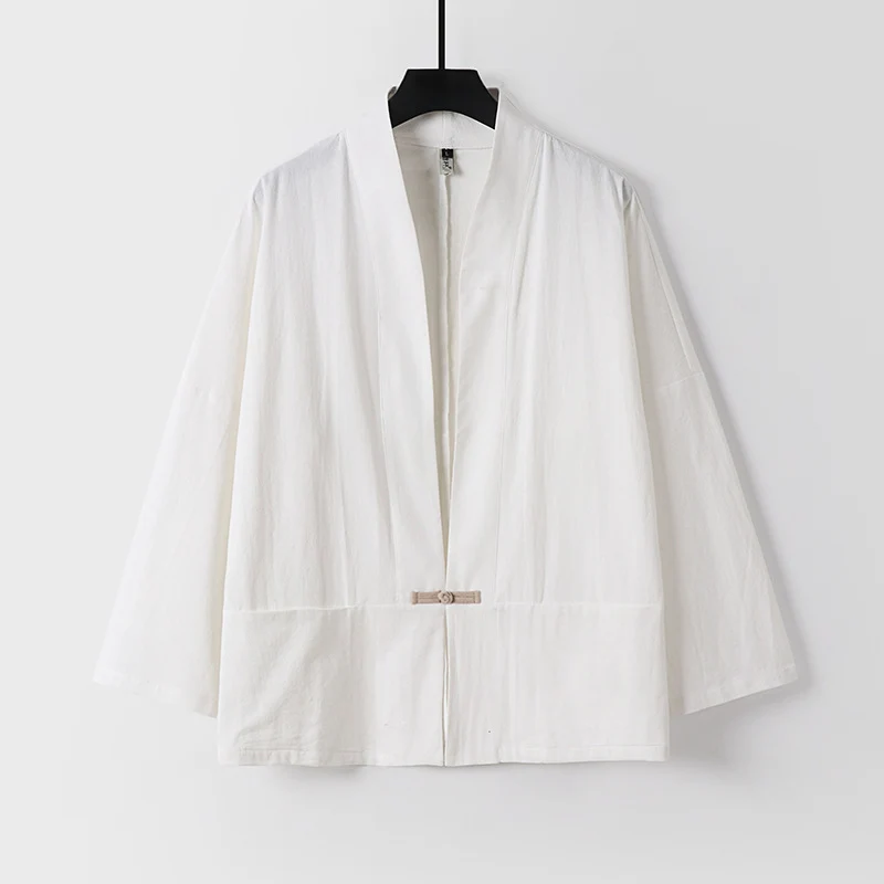 Damen Leichte Kimono-Jacke aus Baumwollmix mit lockerer Passform Nord Taschen