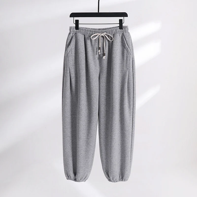Damen Lässige Jogginghose aus weichem Baumwoll-Mix mit Tunnelzug und elastischen Knöchelbündchen Nord Taschen