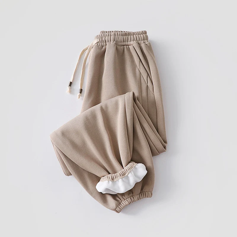 Damen Lässige Jogginghose aus weichem Baumwoll-Mix mit Tunnelzug und elastischen Knöchelbündchen Nord Taschen
