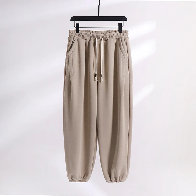 Damen Lässige Jogginghose aus weichem Baumwoll-Mix mit Tunnelzug und elastischen Knöchelbündchen Nord Taschen