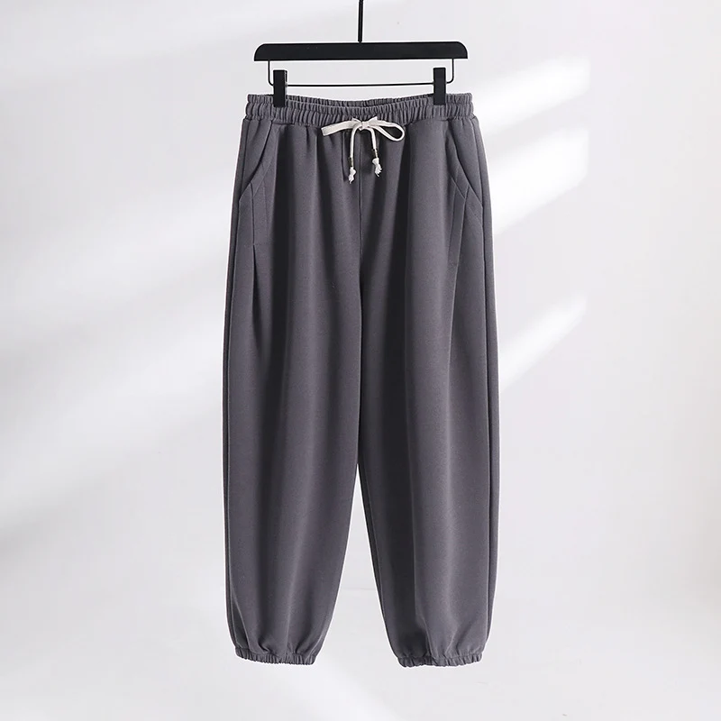 Damen Lässige Jogginghose aus weichem Baumwoll-Mix mit Tunnelzug und elastischen Knöchelbündchen Nord Taschen