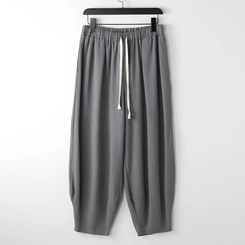 Damen Lässige Harem-Joggerhose mit hohem elastischem Bund und Zugkordel Nord Taschen