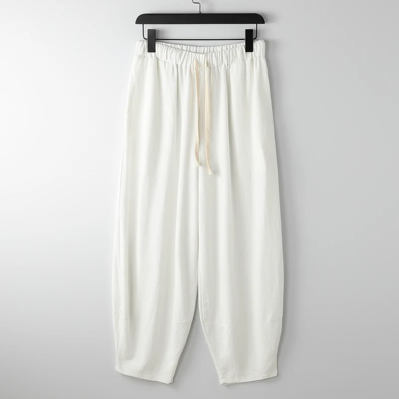 Damen Lässige Harem-Joggerhose mit hohem elastischem Bund und Zugkordel Nord Taschen