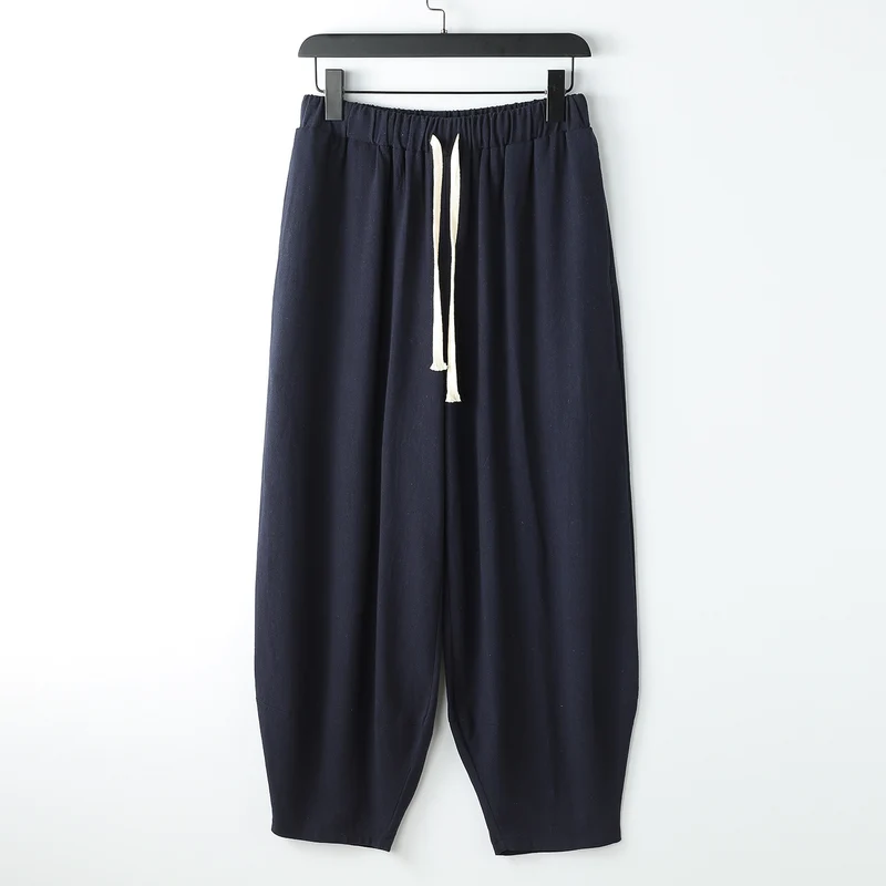 Damen Lässige Harem-Joggerhose mit hohem elastischem Bund und Zugkordel Nord Taschen