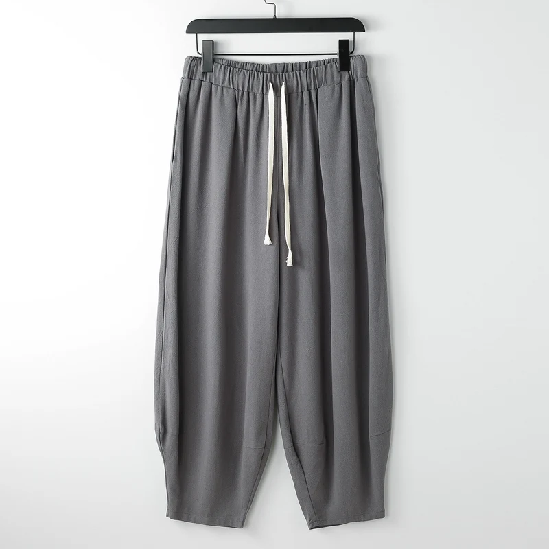 Damen Lässige Harem-Joggerhose mit hohem elastischem Bund und Zugkordel Nord Taschen