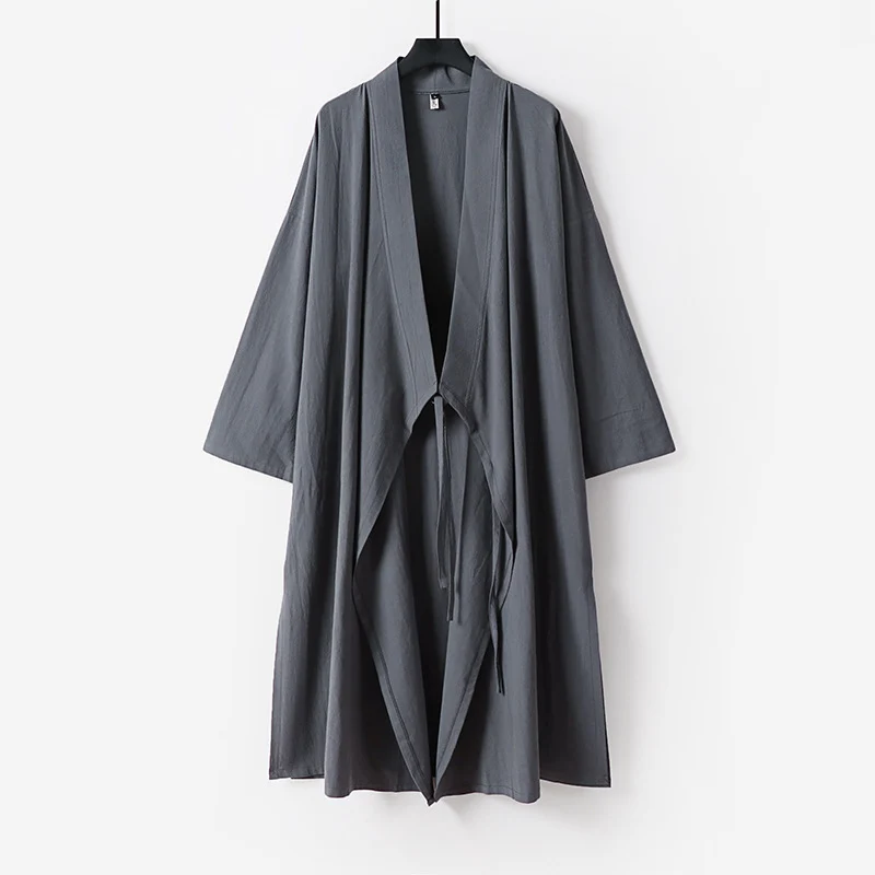 Damen Langer ärmelloser Kimono-Weste mit minimalistischer Linienführung und dekorativem Knebelverschluss Nord Taschen