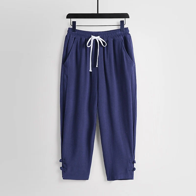Damen Freizeit-Jogginghose mit Tunnelzug und Zierknöpfen am Knöchel Nord Taschen