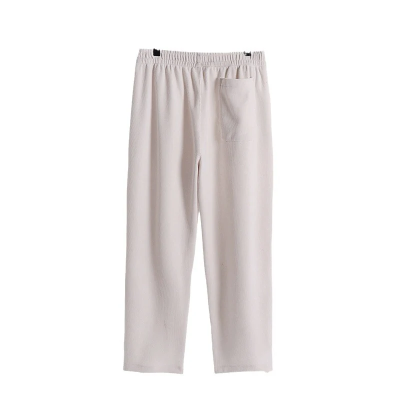 Damen Cordhose mit elastischem Bund weitem Bein und Eingrifftaschen Nord Taschen