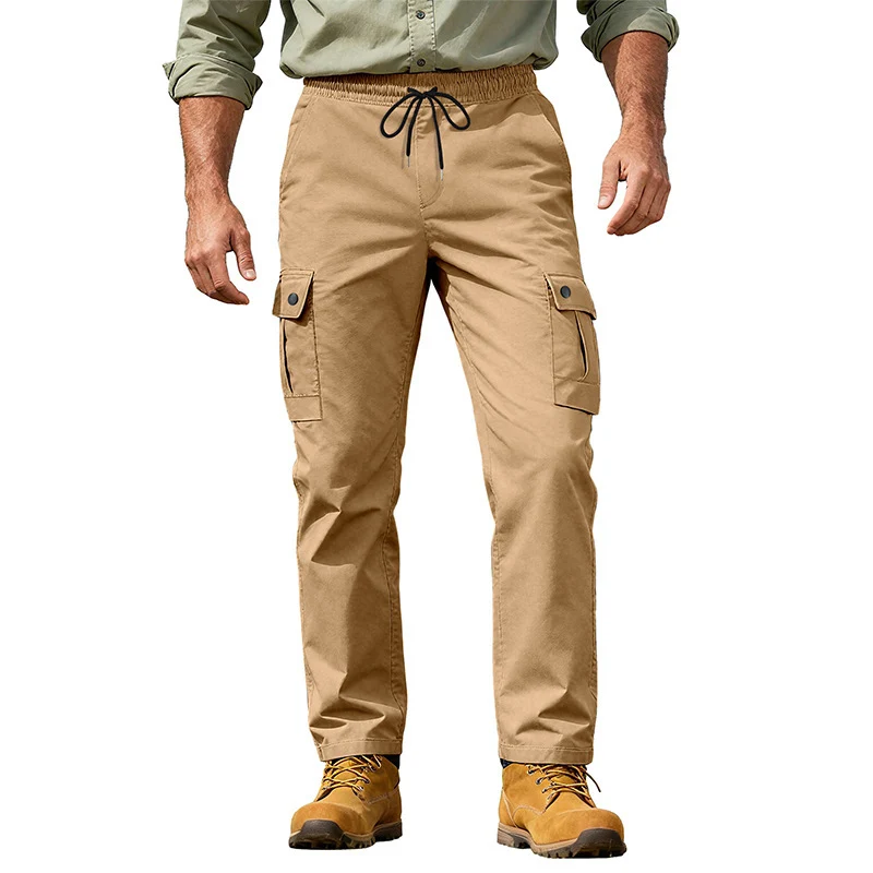 Herren Utility-Cargo-Hose mit elastischem Bund, verstellbarem Kordelzug und Mehrfachtaschen Nord Taschen