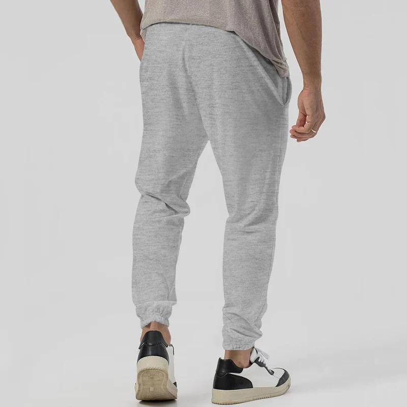 Herren Tapered-Jogginghose im Leinenlook mit Bügelfalte und Bündchen Nord Taschen