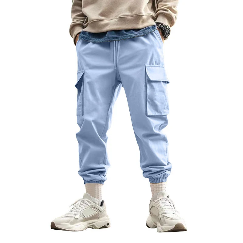 Herren Tapered Cargo-Jogginghose mit Kordelzug, aufgesetzten Klappentaschen und elastischen Bündchen Nord Taschen