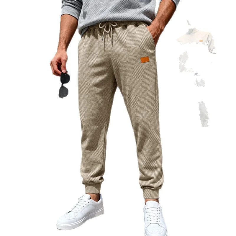 Herren Stepp-Jogginghose mit geometrischem Strukturmuster Nord Taschen