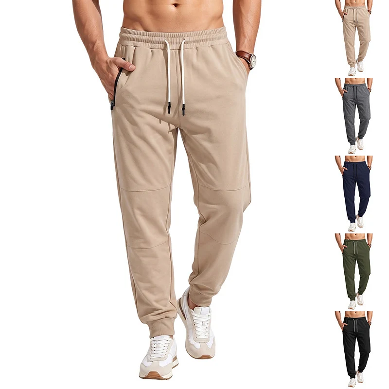 Herren Sportive Jogginghose mit Reißverschlusstaschen, Kordelzug und elastischen Bündchen Nord Taschen