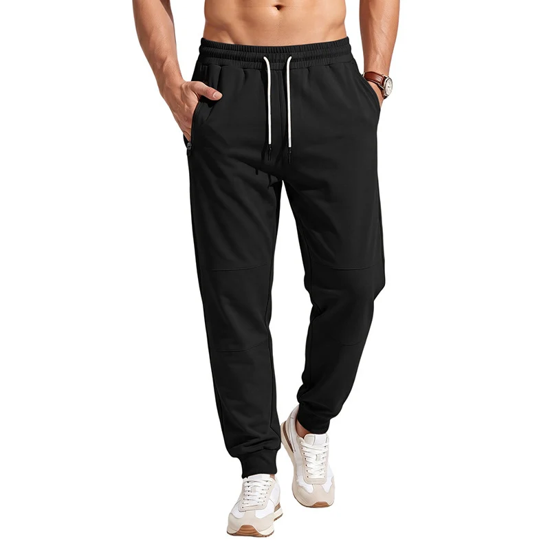 Herren Sportive Jogginghose mit Reißverschlusstaschen, Kordelzug und elastischen Bündchen Nord Taschen