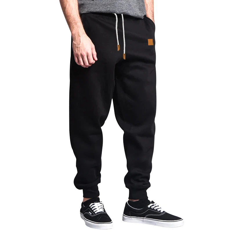 Herren Slim-Fit Jogginghose mit elastischem Bund, Kordelzug und schmalem Beinabschluss Nord Taschen