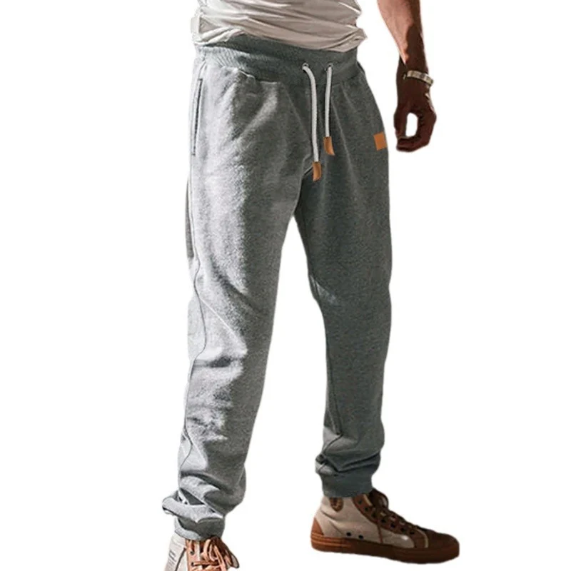 Herren Slim-Fit Jogginghose mit elastischem Bund, Kordelzug und schmalem Beinabschluss Nord Taschen