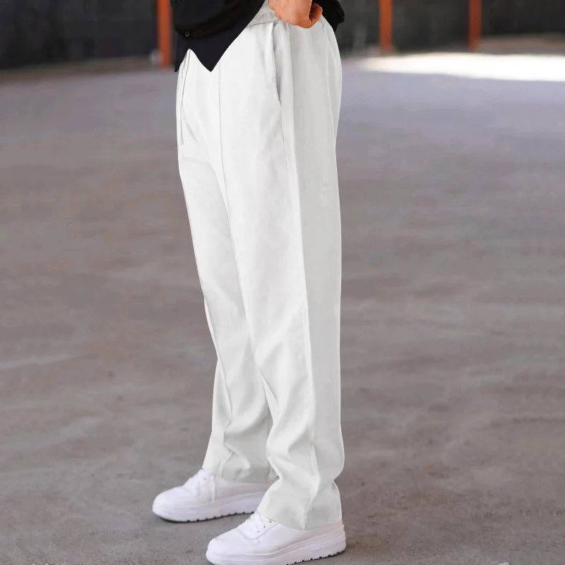 Herren Relaxed-Fit Freizeit-Hose mit Bügelfalte, Tunnelzug und Eingrifftaschen Nord Taschen