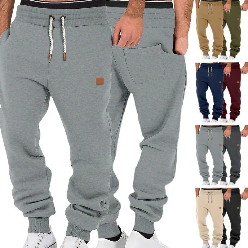 Herren Relax-Fit Fleece-Jogginghose mit Bündchen und Kordelzug Nord Taschen