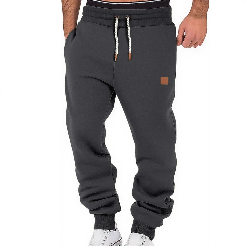 Herren Relax-Fit Fleece-Jogginghose mit Bündchen und Kordelzug Nord Taschen