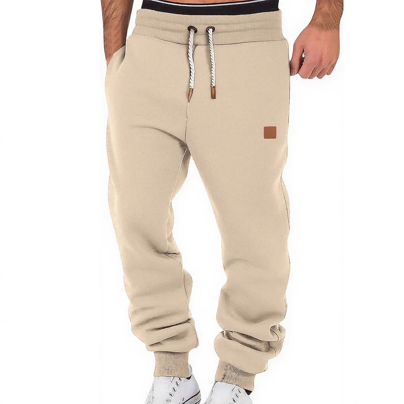 Herren Relax-Fit Fleece-Jogginghose mit Bündchen und Kordelzug Nord Taschen