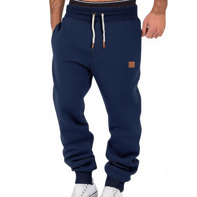 Herren Relax-Fit Fleece-Jogginghose mit Bündchen und Kordelzug Nord Taschen