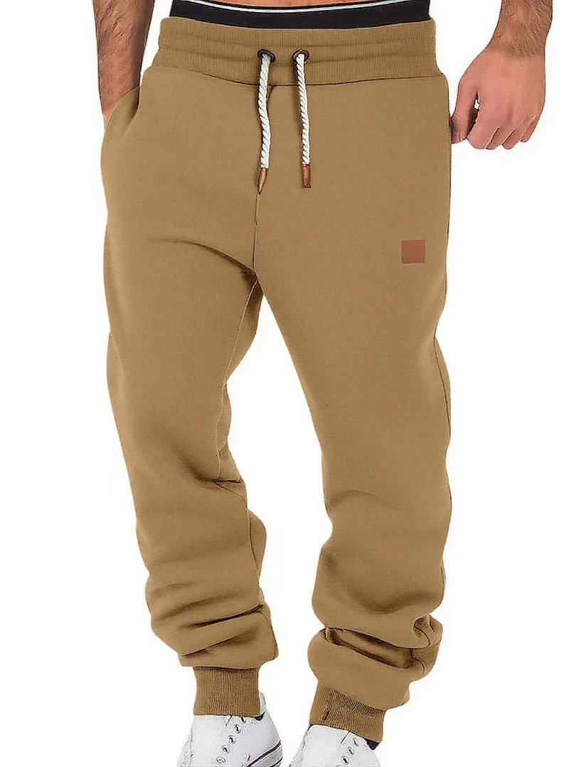 Herren Relax-Fit Fleece-Jogginghose mit Bündchen und Kordelzug Nord Taschen
