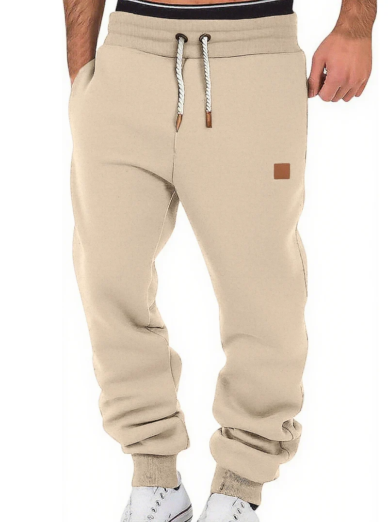 Herren Relax-Fit Fleece-Jogginghose mit Bündchen und Kordelzug Nord Taschen