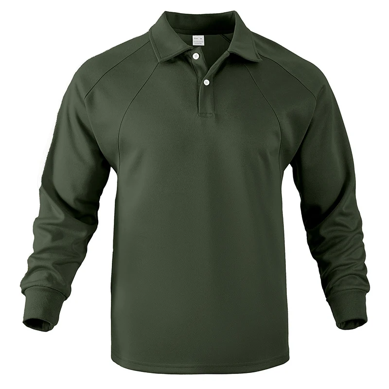 Herren Polo-Sweatshirt mit Raglanärmeln, Halbknopfleiste und Rippbündchen Nord Taschen