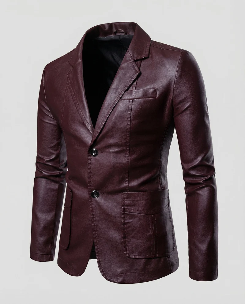 Herren Lederblazer elegant
