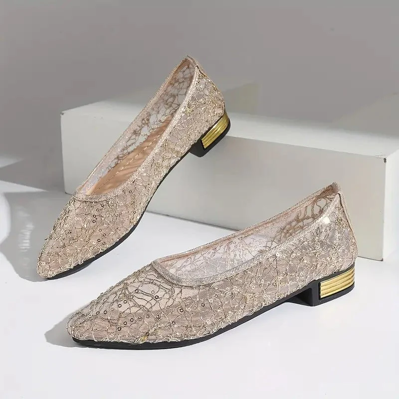 Orthopädische Ballerinas mit Spitze - Vittorelli