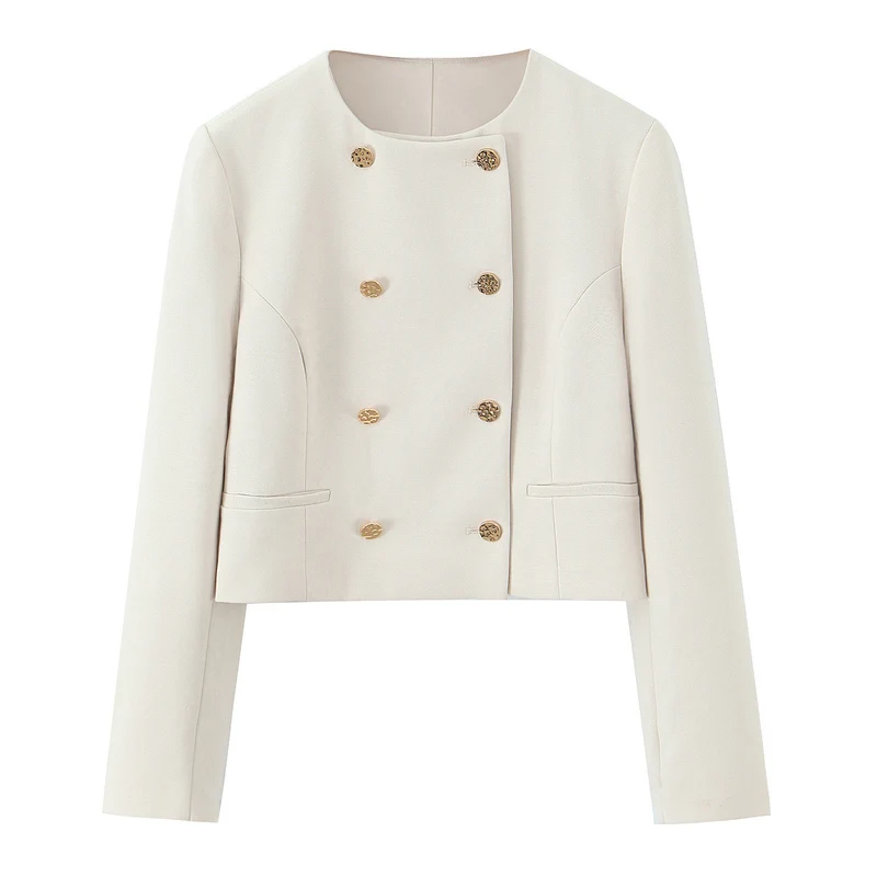 Damen Elegant-weit geschnittene Anzughose mit Bügelfalte und dekorativem Kettengürtel Nord Taschen