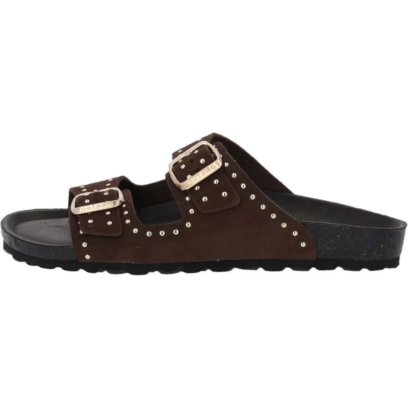 Elaha Rivet Velours Premium Leather Dunkelbraun