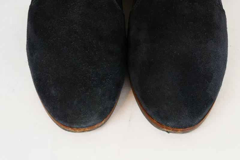 Stiefel Wildleder blau