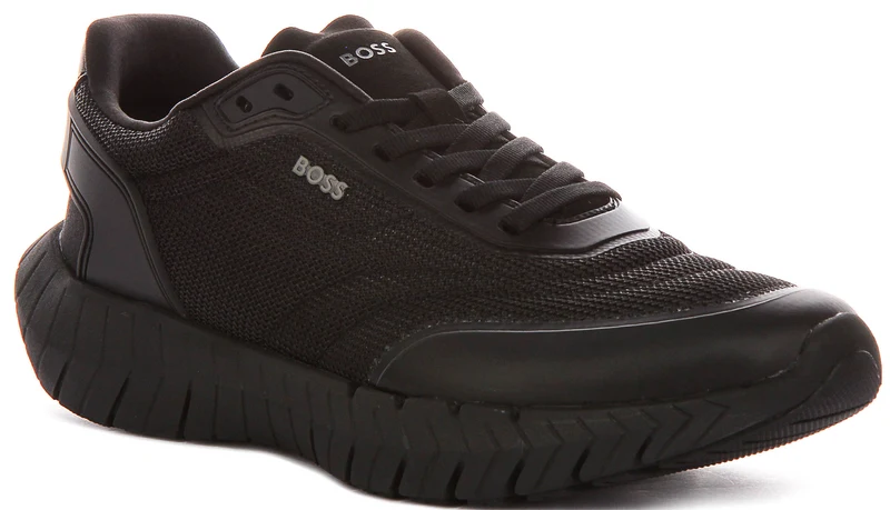 Boss Motion Knit In Black For Men