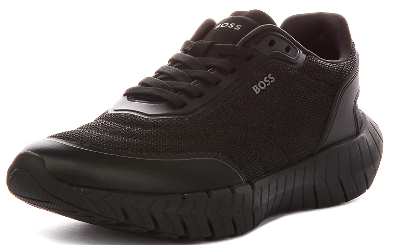 Boss Motion Knit In Black For Men