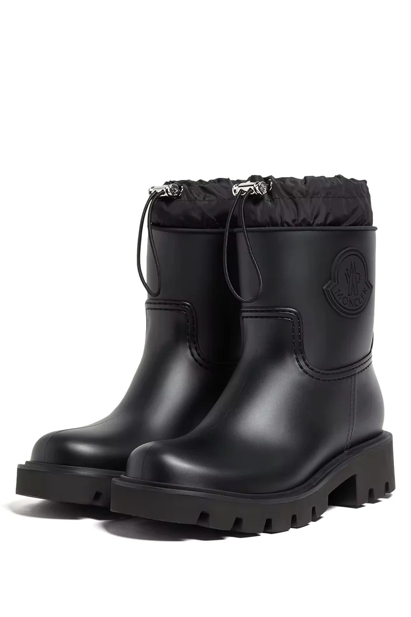 Moncler Damen Regenstiefel Kickstream Schwarz
