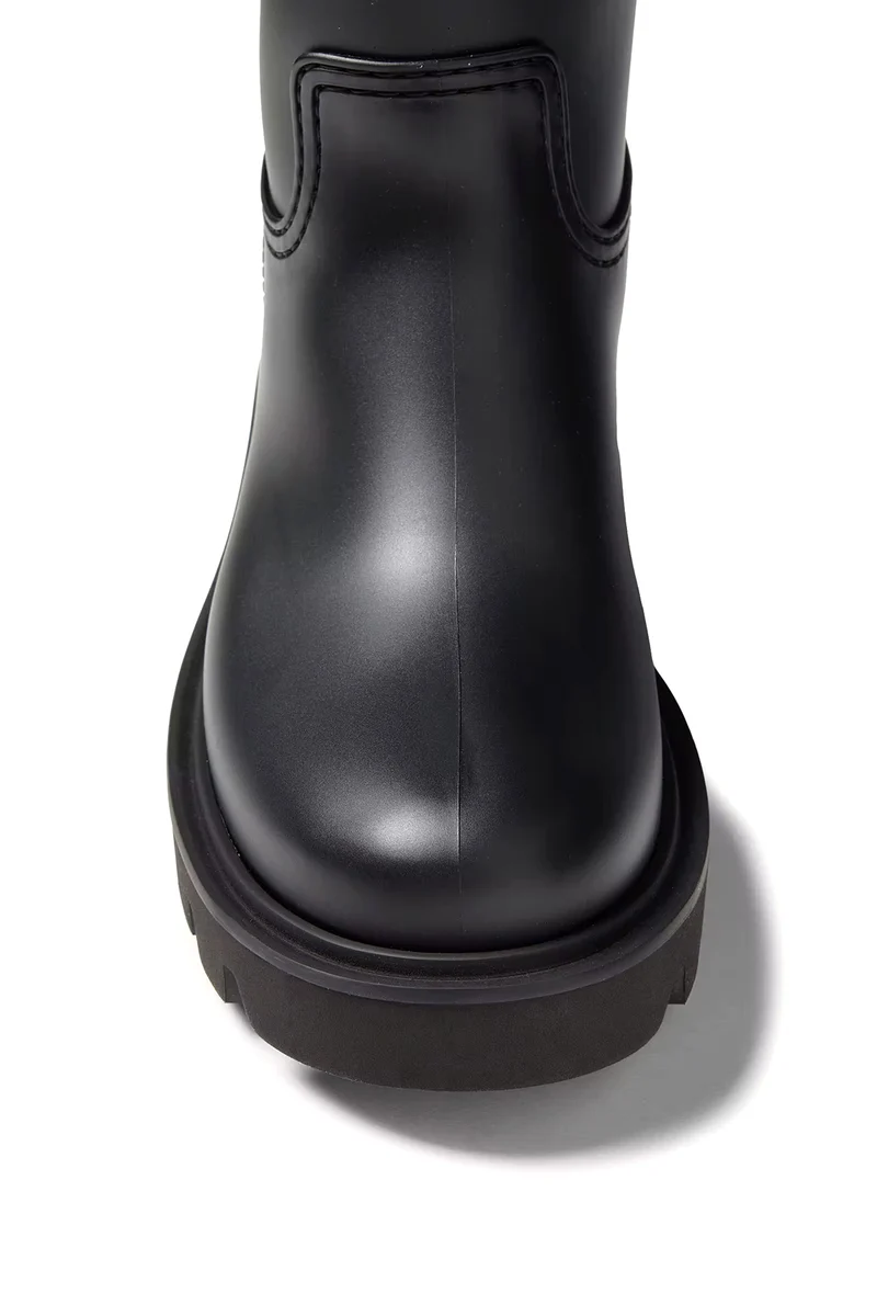 Moncler Damen Regenstiefel Kickstream Schwarz