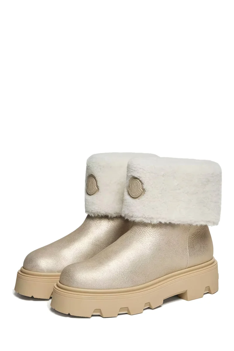 Moncler Damen Boot Aurea Mid Silber