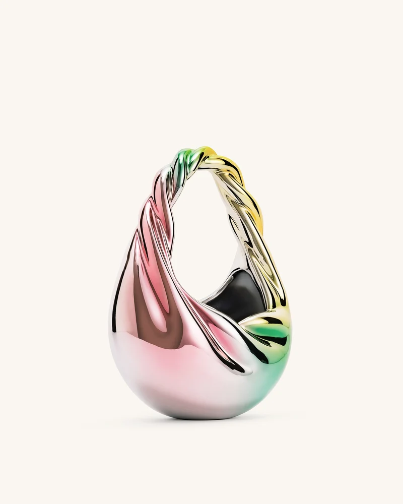 Willow Twist Halbmond-Taschengrifftasche – Mehrfarbig
