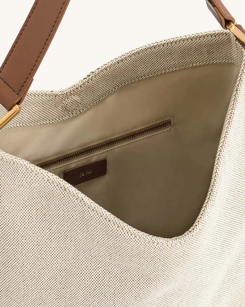 Aria Schultertasche – Braunes Canvas
