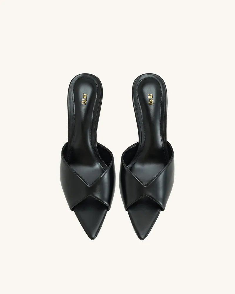 Ellie Mules mit Kugelabsatz – Schwarz