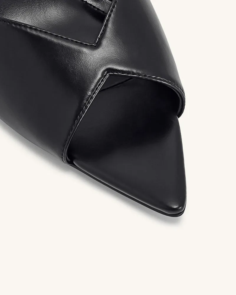 Ellie Mules mit Kugelabsatz – Schwarz