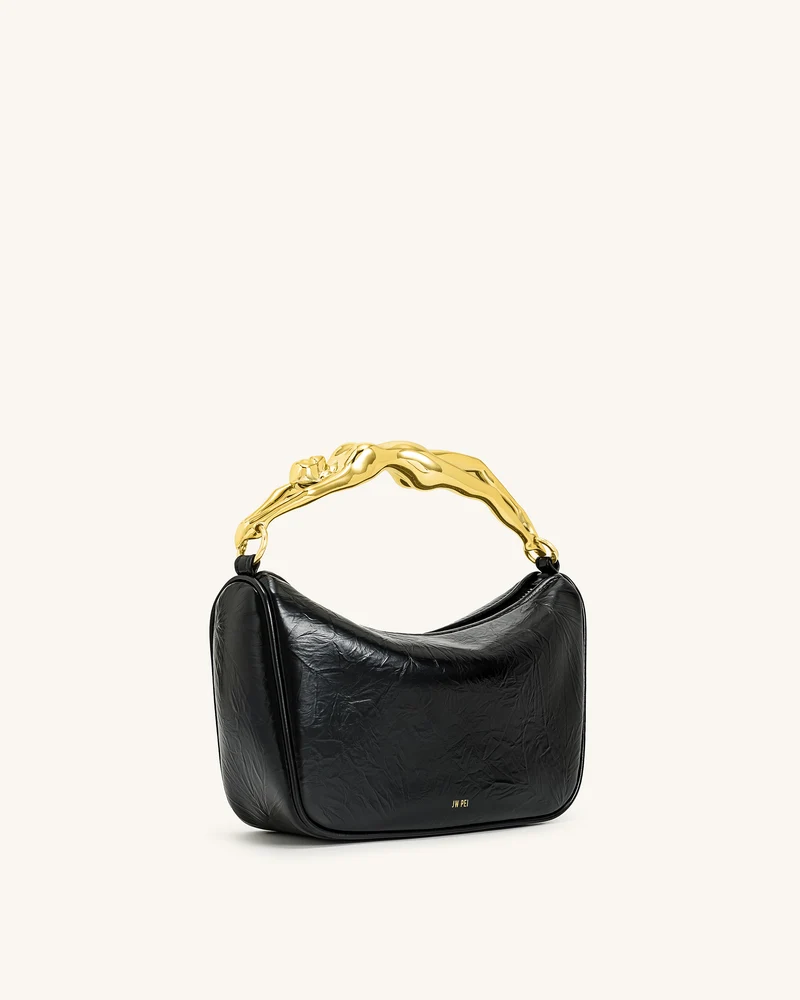 Jenny Handtasche mit menschenförmigem Griff – Schwarz