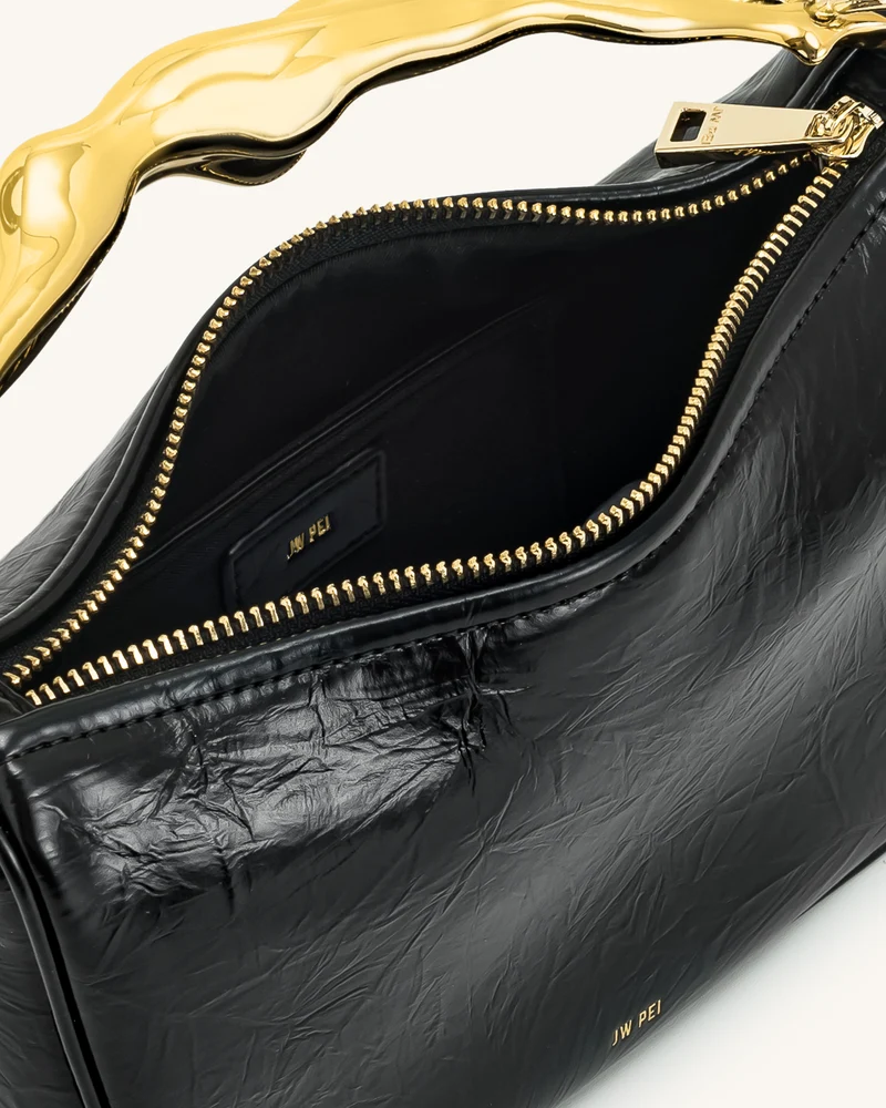 Jenny Handtasche mit menschenförmigem Griff – Schwarz