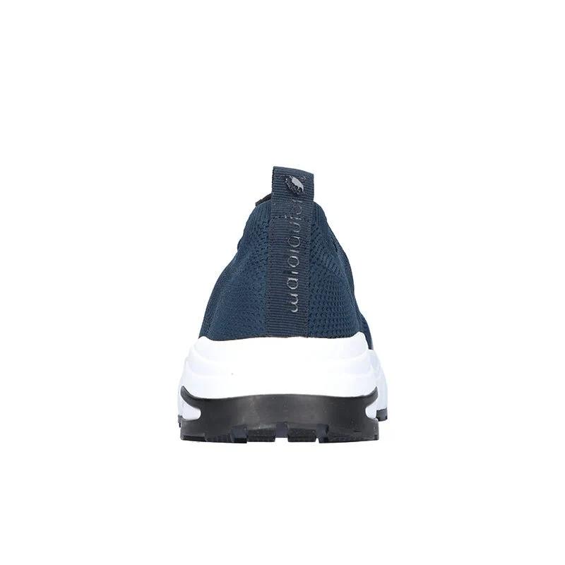 Waldläufer sporty herresneaker - Støvet blå