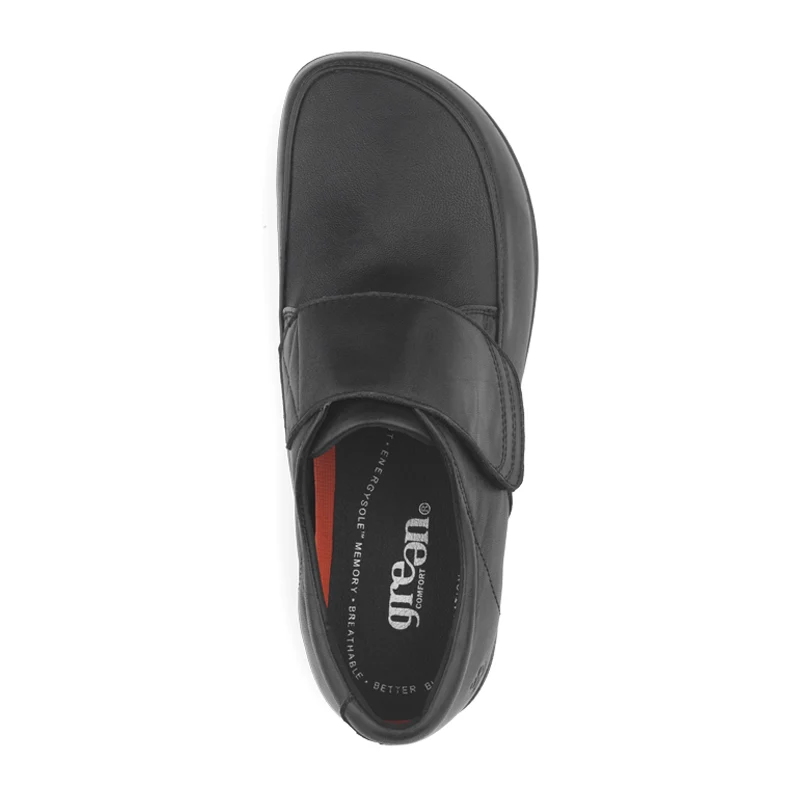 Green Comfort herresko i skind - Sort