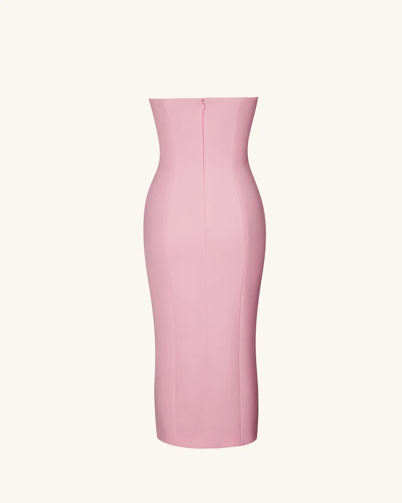 Petal Perfection Cocktailkleid – Rosa