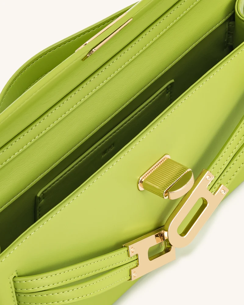 Bria Strukturierte Tasche mit oberem Griff – Grün